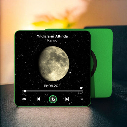 Ay Evresi DizzyMagnet Kişiye Özel Müzikli Magnet V4.0
