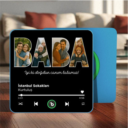 BABA Kolajlı DizzyMagnet Kişiye Özel Müzikli Magnet V4.0