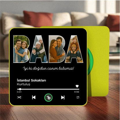 BABA Kolajlı DizzyMagnet Kişiye Özel Müzikli Magnet V4.0