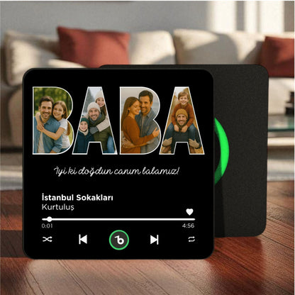 BABA Kolajlı DizzyMagnet Kişiye Özel Müzikli Magnet V4.0