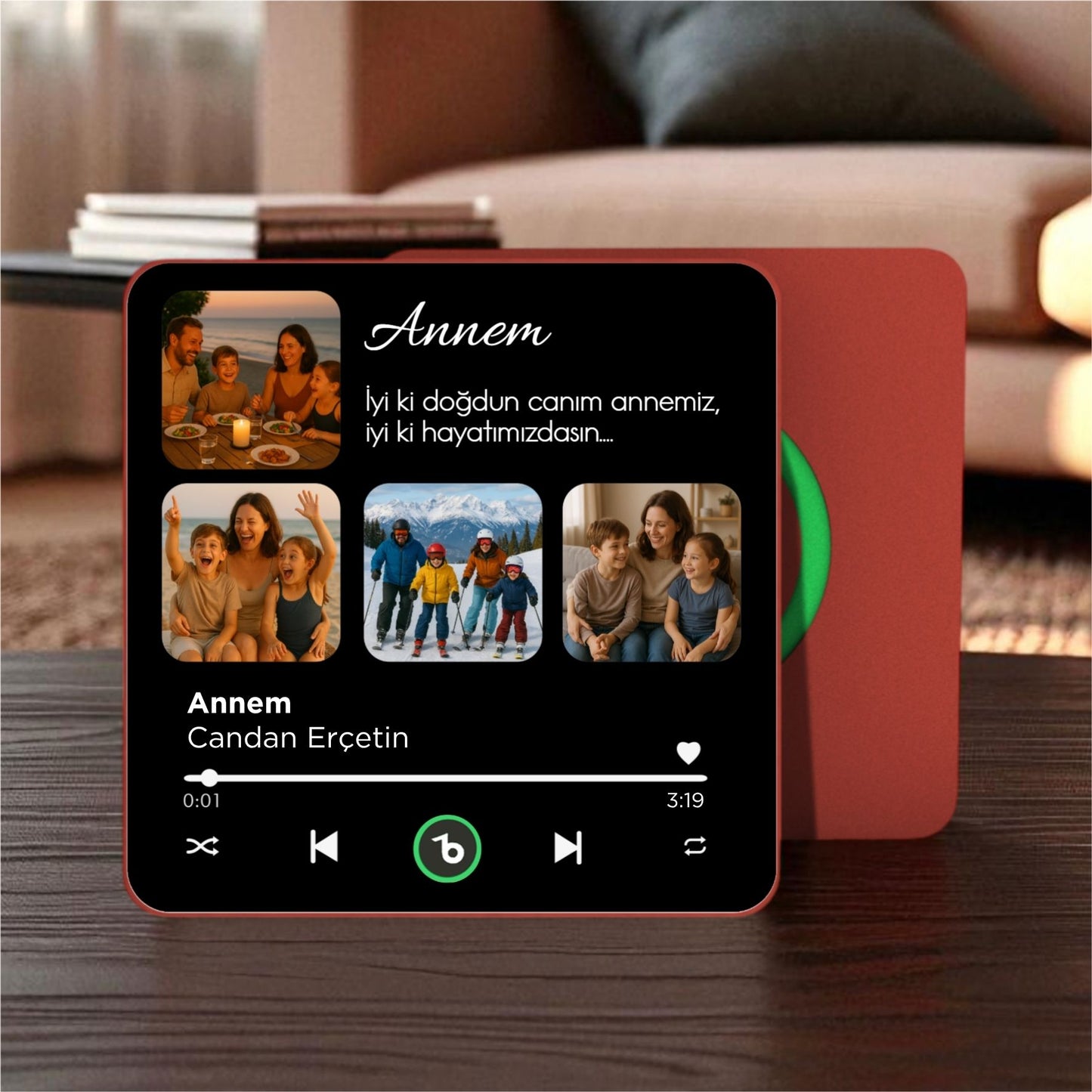 ANNE Kolajlı DizzyMagnet Kişiye Özel Müzikli Magnet V4.0