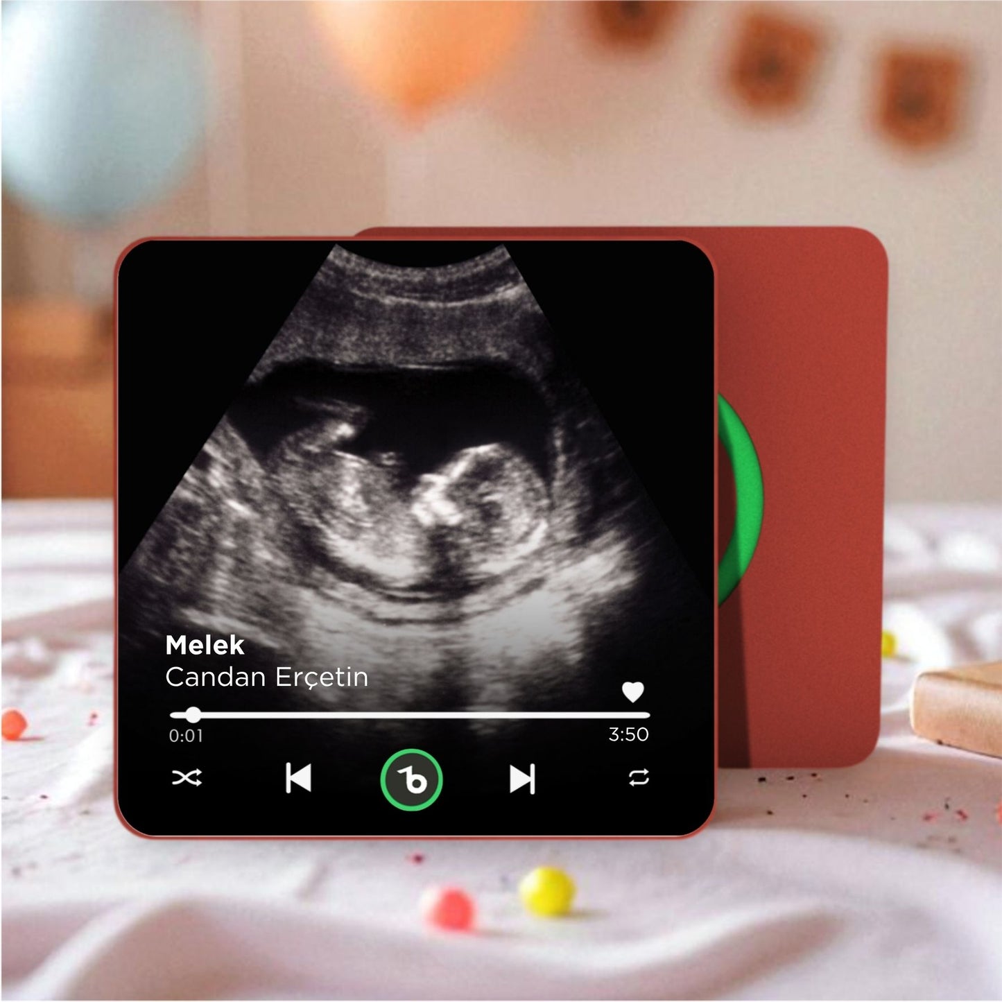 Ultrason Fotoğraflı DizzyMagnet Kişiye Özel Ses ve Müzikli Magnet V4.0